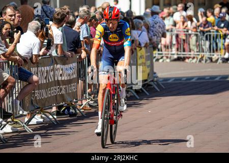 Etten Leur, Paesi Bassi. 20 agosto 2023. ETTEN-LEUR, PAESI BASSI - 20 AGOSTO: Bauke Mollema durante il Profwielerronde Etten-Leur il 20 agosto 2023 a Etten-Leur, Paesi Bassi. (Foto di Gabriel Calvino Alonso/Orange Pictures) credito: Orange Pics BV/Alamy Live News Foto Stock