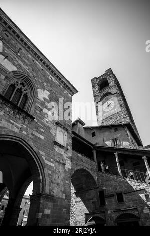 Campanone, grande campana di Bergamo città alta. Foto Stock