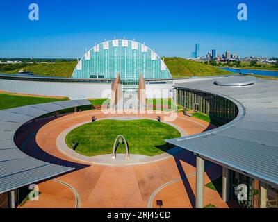 Oklahoma, 16 agosto 2023 - veduta aerea del First Americans Museum Foto Stock