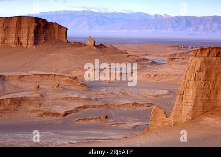 Il Kaluts regione del deserto di LUT. Il luogo più caldo della terra. Iran Foto Stock