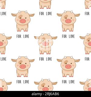 Pattern animali senza cuciture giorno vegano , veganismo per amore, per cibo. Illustrazione vettoriale Illustrazione Vettoriale