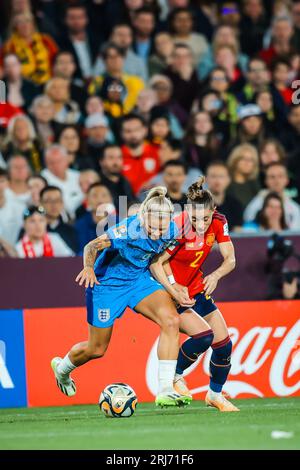 Sydney, nuovo Galles del Sud, Australia. 20 agosto 2023. SYDNEY, AUSTRALIA - 20 AGOSTO: La Spagna gioca l'Inghilterra nella finale della Coppa del mondo femminile FIFA Australia e nuova Zelanda 2023 allo Stadium Australia il 20 agosto 2023 (Credit Image: © Chris Putnam/ZUMA Press Wire) SOLO PER USO EDITORIALE! Non per USO commerciale! Foto Stock