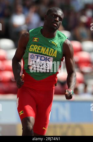 Kirani JAMES di GRN Heat 3 400 METRI UOMINI durante i Campionati mondiali di atletica leggera 2023 il 20 agosto 2023 al Nemzeti Atletikai Kozpont di Budapest, Ungheria. Foto di Laurent Lairys/ABACAPRESS.COM Foto Stock