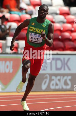 Budapest, Ungheria. 20 agosto 2023. Kirani JAMES di GRN Heat 3 400 METRI UOMINI durante i Campionati mondiali di atletica leggera 2023 il 20 agosto 2023 al Nemzeti Atletikai Kozpont di Budapest, Ungheria. Foto di Laurent Lairys/ABACAPRESS.COM Credit: Abaca Press/Alamy Live News Foto Stock