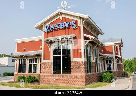 Gastonia North Carolina, Zaxby's, fast food, pollo, esterno, ingresso anteriore dell'edificio, ristorante, ristorante all'aperto, caffetteria informale, bistrot, colazione Foto Stock