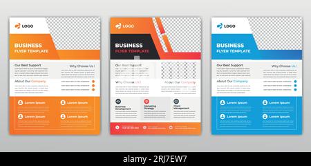 Design di modelli di opuscoli aziendali creativi aziendali, opuscoli per poster opuscoli opuscoli di copertina spazio di layout per sfondo fotografico, illustrazione vettoriale t Illustrazione Vettoriale
