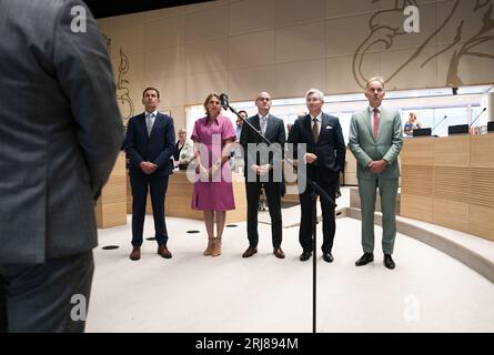 UTRECHT - i nuovi deputati durante l'installazione del nuovo Consiglio di amministrazione dell'Esecutivo Provinciale di Utrecht durante una riunione parlamentare supplementare nella casa provinciale. ANP JEROEN JUMELET netherlands Out - belgium Out Foto Stock