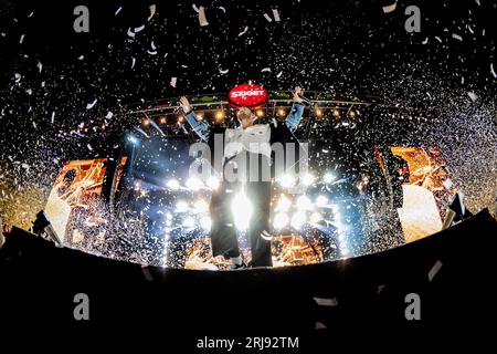 Ungheria 11 agosto 2023 Imagine Dragons live allo Sziget Festival di Budapest © Andrea Ripamonti / Alamy Foto Stock