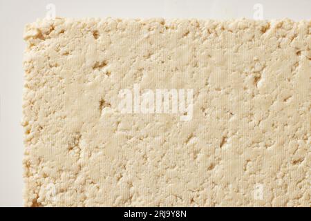consistenza di formaggio tofu, vista dall'alto Foto Stock