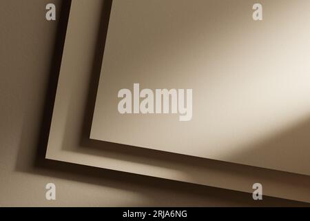 Sfondo con trama di carta monotona con luce solare in arrivo Foto Stock