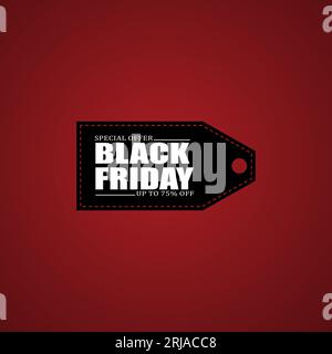Black Friday Logo, Discount Sale Promo Sticker Label Stock Vector