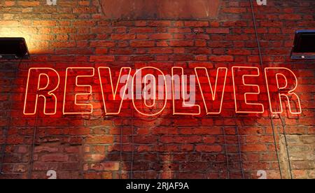 Revolver bar, che prende il nome da un album dei Beatles, 2 Temple CT, Cavern Quarter, Liverpool, Merseyside, INGHILTERRA, REGNO UNITO, L2 6PY Foto Stock