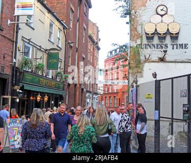 Mathew Street, Cavern Quarter, Liverpool, Merseyside, Inghilterra, REGNO UNITO, L2 6RE Foto Stock