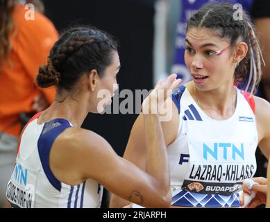 Budapest, Hongrie. 20 agosto 2023. Auriana Lazraq-Khlass di fra, Heptathlon durante i Campionati mondiali di atletica leggera 2023 il 20 agosto 2023 al Nemzeti Atletikai Kozpont di Budapest, Ungheria - foto Laurent Lairys/DPPI Credit: DPPI Media/Alamy Live News Foto Stock