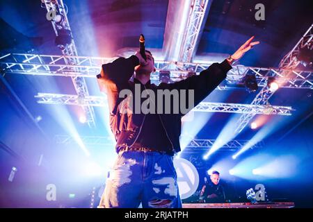 Milano, Italia. 28 marzo 2023. Aron Piper si esibisce dal vivo ai magazzini generali il 28 marzo 2023 a Milano (foto di Alessandro Bremec/NurPhoto) crediti: NurPhoto SRL/Alamy Live News Foto Stock