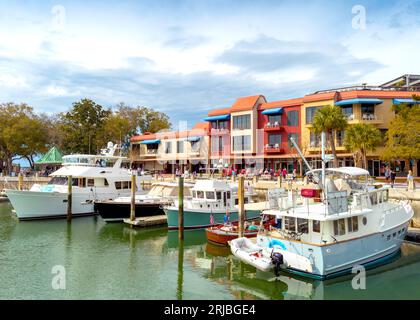Harbour Town, Sea Pines Hilton Head Island, South Carolina, Stati Uniti d'America Foto Stock