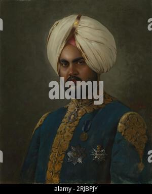 Il Maharajah di Kapurthala (1872-1949) 1898 di Rudolf Swoboda Foto Stock