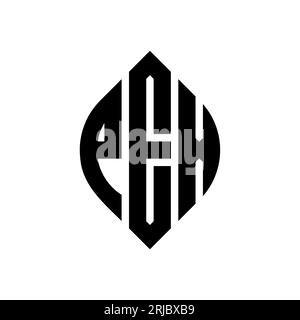 Logo PEX a forma di lettera circolare con forma circolare ed ellisse. Lettere ELLITTICHE PEX con stile tipografico. Le tre iniziali formano un logo circolare. PEX ci Illustrazione Vettoriale