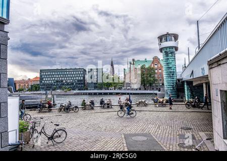 Vecchio ponte nel porto di Copenaghen Knippelsbro, Danimarca Foto Stock