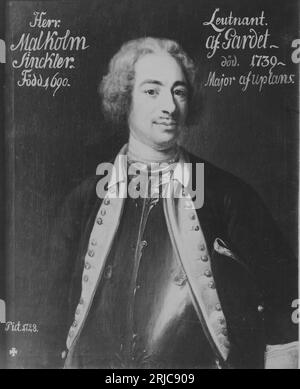 Malcolm Sinclair, 1690-1739 1728 di Johan Henrik Scheffel Foto Stock