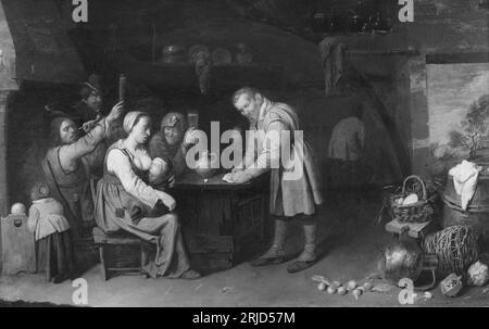 Interior with Merry Company Unknown date di David Ryckaert III Foto Stock