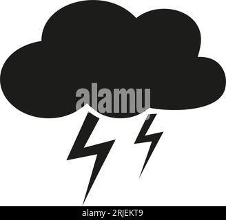 Icona del concetto di temporale Illustrazione Vettoriale