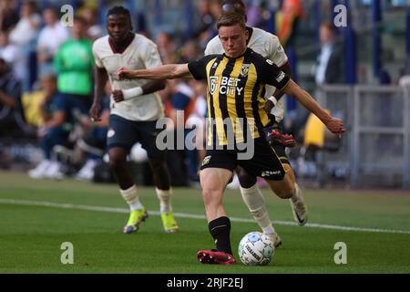 Arnhem, Paesi Bassi. 19 agosto 2023. ARNHEM, PAESI BASSI - 19 AGOSTO: Enzo Cornelisse di Vitesse durante l'Eredivisie match olandese tra Vitesse e PSV allo Stadion Gelredome il 19 agosto 2023 ad Arnhem, Paesi Bassi. (Foto di /Orange Pictures) credito: Orange Pics BV/Alamy Live News Foto Stock