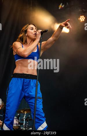 Sedgefield, Regno Unito. 19 agosto 2023. Melanie C si esibisce all'Hardwick Festival 2023. Credito: Tracy Daniel?Alamy Foto Stock