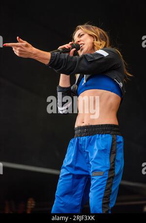 Sedgefield, Regno Unito. 19 agosto 2023. Melanie C si esibisce all'Hardwick Festival 2023. Credito: Tracy Daniel?Alamy Foto Stock