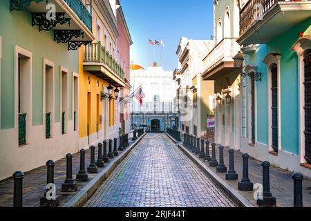 Old San Juan , Governors Mansion San Juan , Porto Rico, USA, Caraibi Foto Stock