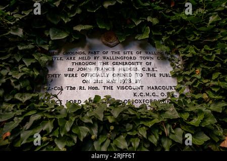 Castle Gardens, Wallingford, Oxfordshire Foto Stock