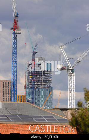 Sviluppi nel Leeds City Centre, West Yorkshire Foto Stock