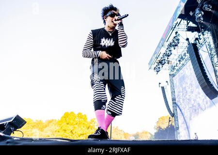 Ungheria 11 agosto 2023 Yungblud live allo Sziget Festival di Budapest © Andrea Ripamonti / Alamy Foto Stock