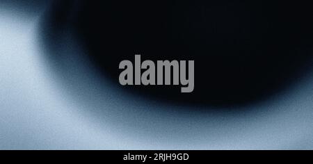 Grigio blu nero grana sfumata sfondo grigio monocromatico liscio spazio per la copia di sfondo a onde astratte sgranate Foto Stock