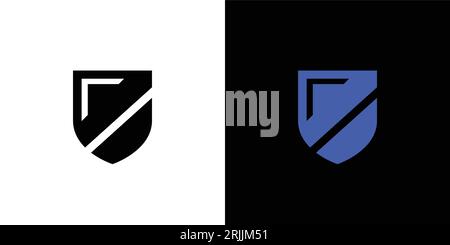 Design moderno e robusto con logo Secure Illustrazione Vettoriale