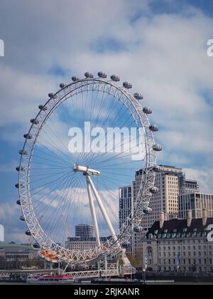 La ruota panoramica London Eye nel Regno Unito Foto Stock