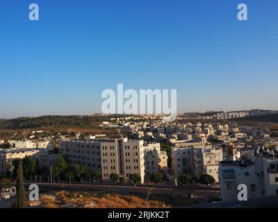 Si affaccia su Beit Shemesh prima dello Shabbat Foto Stock