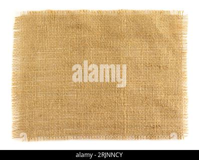 Primo piano di un panno testurizzato su sfondo bianco Foto Stock