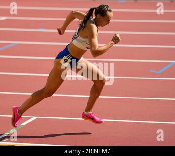 Budapest, HUN, 23 agosto 2023 Gabriela Gajanova (SVK) durante i Campionati mondiali di atletica leggera 2023 National Athletics Centre Budapest presso il National Athletics Centre Budapest Ungheria il 23 agosto 2023 Alamy Live News Foto Stock