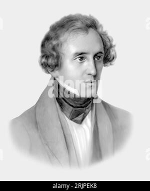 Felix Mendelssohn 1809-1847 compositore tedesco pianista organista Foto Stock