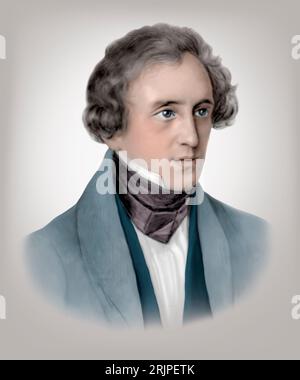 Felix Mendelssohn 1809-1847 compositore tedesco pianista organista Foto Stock