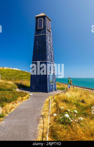 Samphire Hoe Solar towerhouse, Samphire Hoe, dover, Kent, Inghilterra, gran Bretagna, Regno Unito Foto Stock