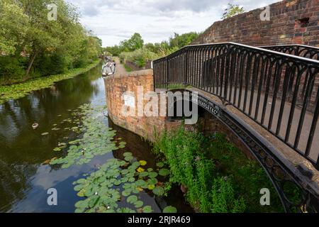 Il canale di Stourbridge, Stourbridge, West Midlands, Regno Unito Foto Stock