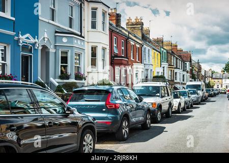 Quartiere residenziale di Oxford, Inghilterra, Regno Unito Foto Stock