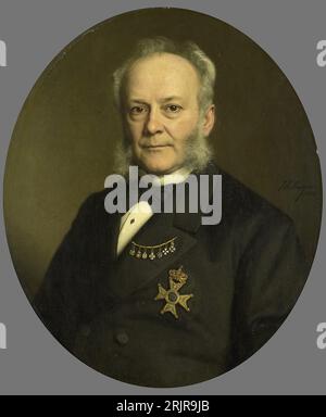 Pieter Mijer (1812-81). Gouverneur-generaal van Nederlands Oost Indië 1876 di Johan Heinrich Neuman Foto Stock