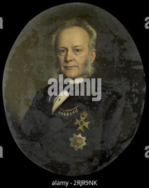 Pieter Mijer (1812-81). Gouverneur-generaal van Nederlands Oost Indië 1875 di Johan Heinrich Neuman Foto Stock