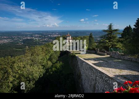 Giorno presunzione. Quattordicesima Cappella in pellegrinaggio al Santuario di Santa Maria del Monte sul Sacro Monte di Varese  Italia, Lombardia Foto Stock