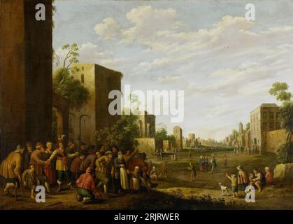 Housing the Poor 1647 di Joost Cornelisz Droochsloot Foto Stock