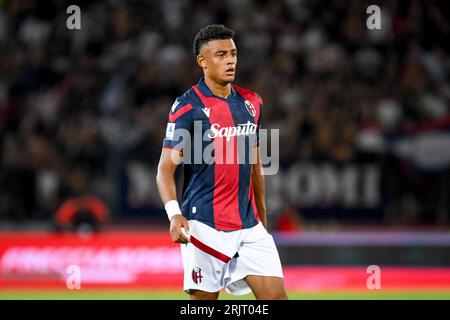 Bologna, Italia. 21 agosto 2023. Ritratto di Dan Ndoye di Bologna durante la partita di Bologna FC vs AC Milan, serie A A Bologna, 21 agosto 2023 credito: Agenzia fotografica indipendente/Alamy Live News Foto Stock