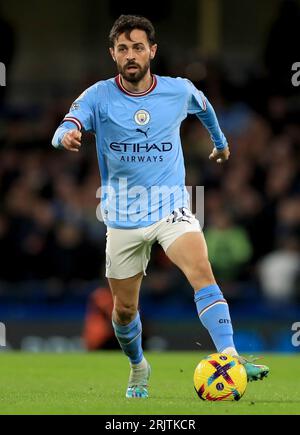 Foto del file datata 05-01-2023 del Manchester City Bernardo Silva che ha firmato un prolungamento del contratto al Manchester City fino al 2026, il club ha annunciato. Data di emissione: Mercoledì 23 agosto 2023. Foto Stock